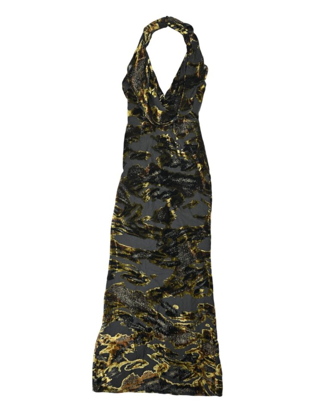 Meshki Talila Cowl Front Maxi Dress in Velvet Burnout